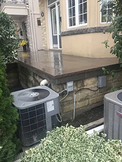 Stone porch and stairs